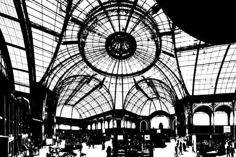 View inside the Grand Palais, plenty of space for Art Basel.
